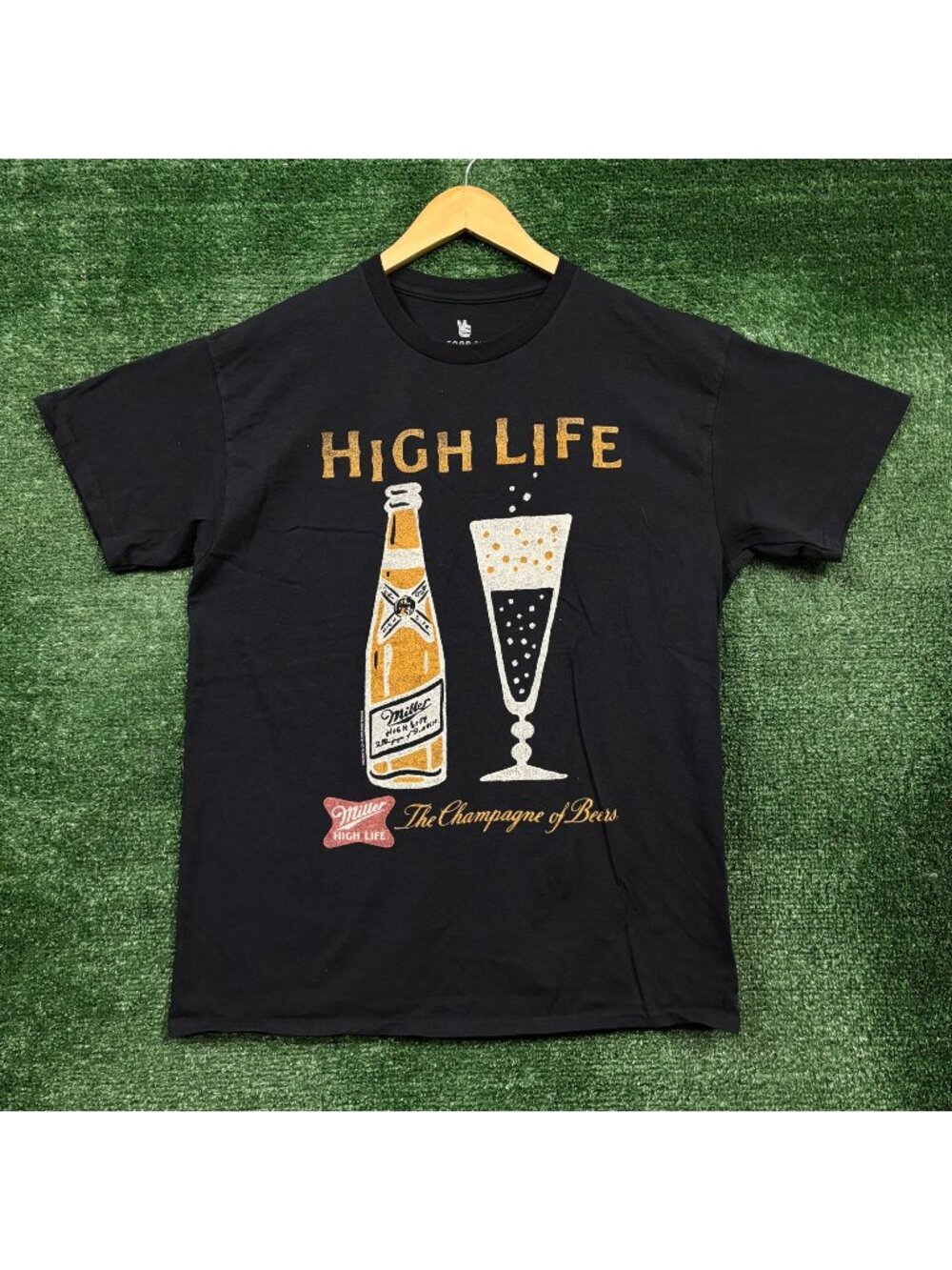 Junk Food Clothing x Miller High Life The Champagne of Beers T-Shirt Size Medium